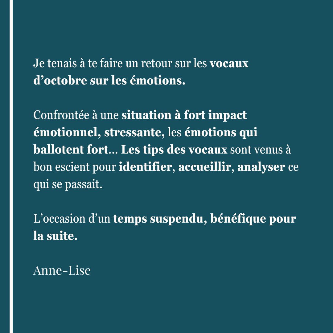 témoignage cliente retour prestation retour accompagnement vocal